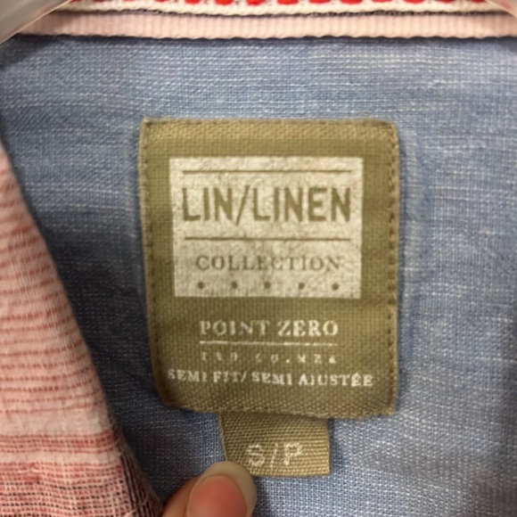 Linen blend unisex shirt - Picture 4 of 9